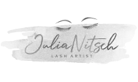 Logo Julia Nitsch Lash Artist – Graustufen-Version