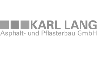 Logo Karl Lang Asphalt-und Pflasterbau GmbH – Graustufen-Version