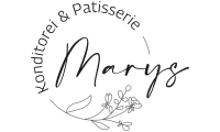 Logo Marys Konditorei Patisserie – Graustufen-Version