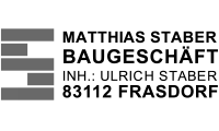 Logo Matthias Staber Baugeschäft – Graustufen-Version