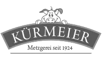 Logo Metzgerei Kürmeier Brannenburg – Graustufen-Version