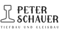 Logo Peter Schauer GmbH – Graustufen-Version