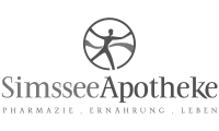 Logo Simssee Apotheke – Graustufen-Version
