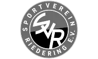 Logo SV Riedering – Graustufen-Version