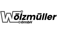 Logo Wölzmüller GmbH – Graustufen-Version