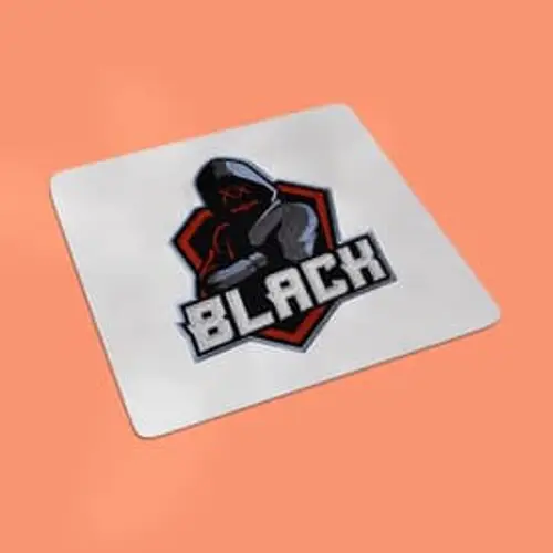 Modernes Stickmotiv: Black Phänomen Logo. Perfekt für trendige Designs, Merchandise und Branding.