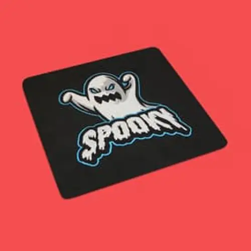 Lustiges Stickmotiv: Spooky Geist. Perfekt für Halloween, Taschen und kreative Kinderartikel.