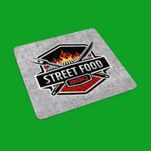 Leckeres Stickmotiv: Streetfood BBQ Logo. Perfekt für Foodtrucks, Events und kreative Gastro-Projekte.