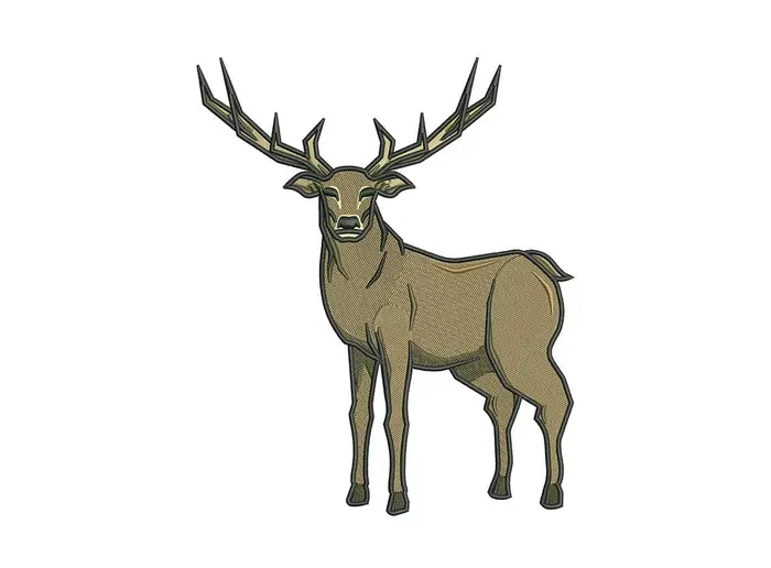 braunerhirsch – Stickdatei