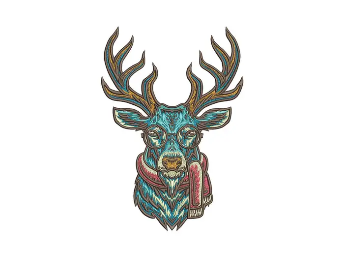 derhirschmitbrille – Stickdatei