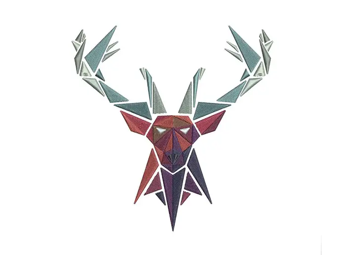 geometrichirsch – Stickdatei