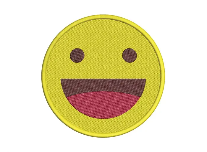 icongrinsendesgesicht – Stickdatei