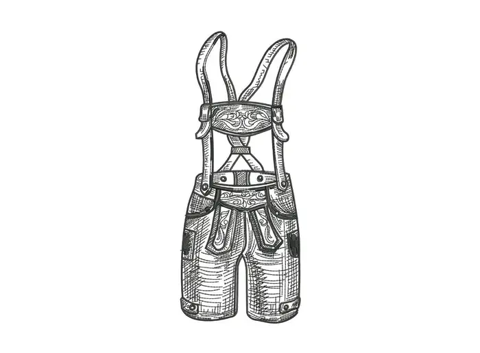 lederhose-mit-traegern – Stickdatei