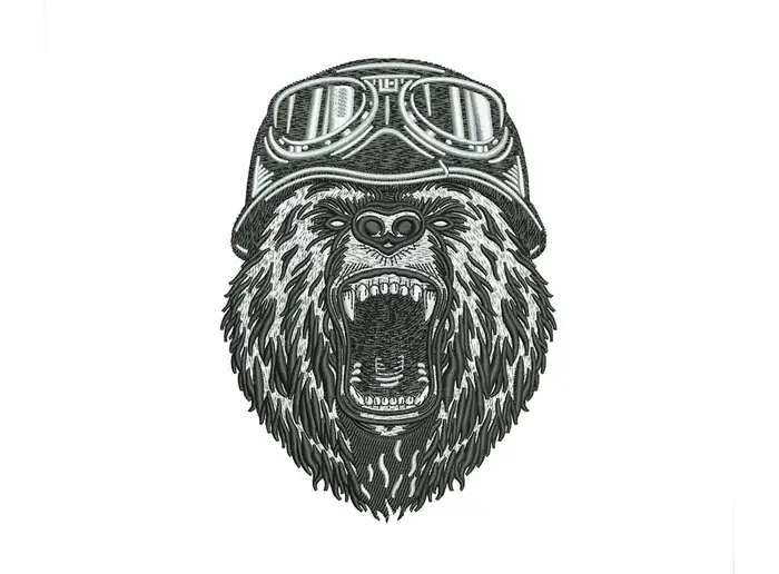 roaringbikerbaer – Stickdatei