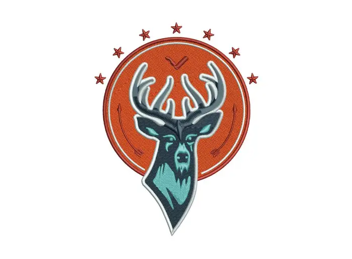 seven-stars-turquoise-deer – Stickdatei