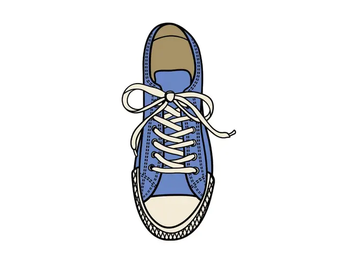 blaue-sneaker-schuhe – Originalversion