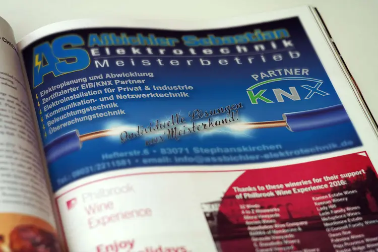 Aßbichler Sebastian Elektrotechnik Grafikdesign Werbeanzeige