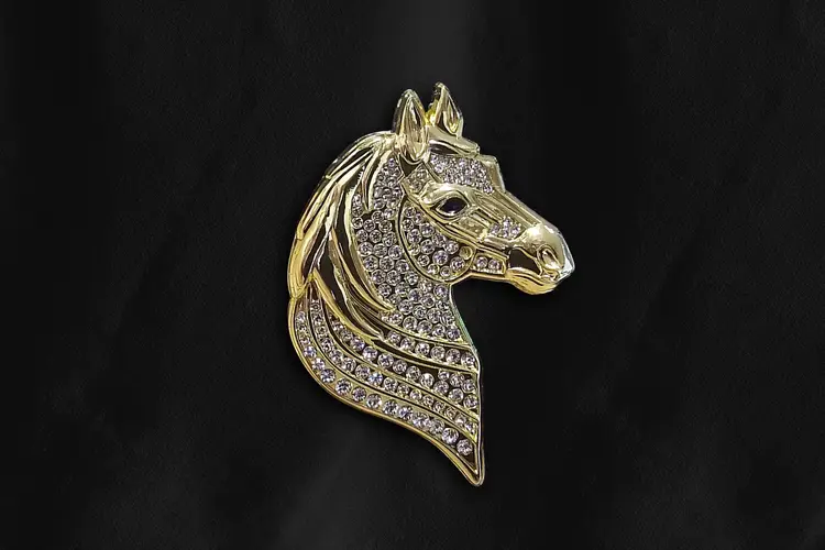 Pferd Full Custom Ansteckpin