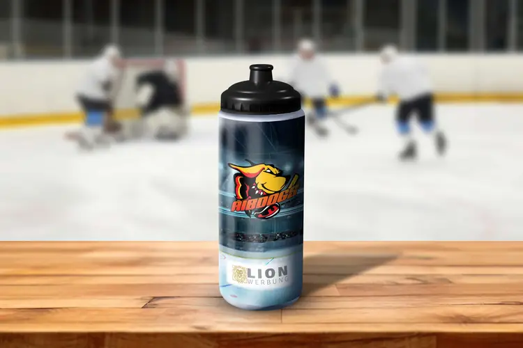 EHC Aibdogs Bad Aibling Full Custom Eishockey Trinkflasche