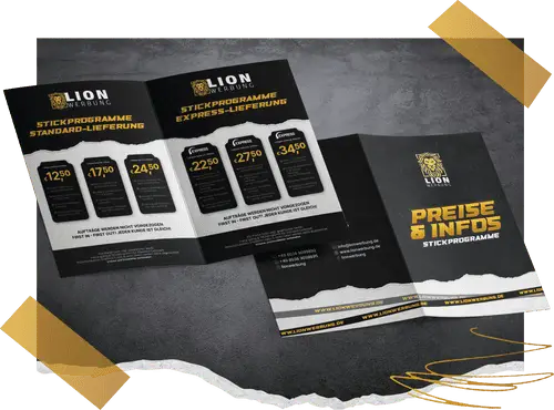 Flyer Design kreativ & individuell | Lion Werbe GmbH
