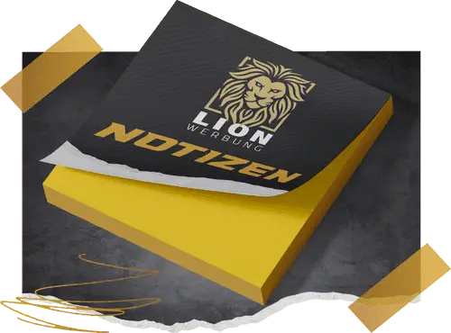 Haftnotizen & Klebezettel bedrucken | Lion Werbe GmbH