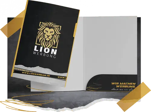 Präsentationsmappen individuell drucken | Lion Werbe GmbH