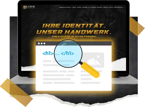 Visuelle Hierarchie & Typografie Webdesign | Lion Werbe GmbH