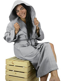 Robezz® Waffle Bathrobe With Hood