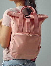Recycled Mini Twin Handle Roll-Top Backpack
