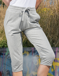 Ladies` Terry 3/4 Jogging Pants