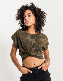 Ladies´ Camo Extended Shoulder Camo Tee