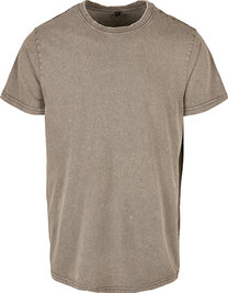 Acid Washed Round Neck Tee (Hover)