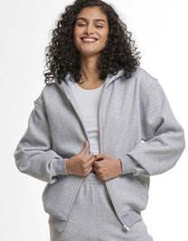 Ladies Loose Fit Zip Hoody