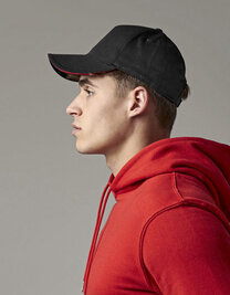 EarthAware® Classic Organic Cotton 5 Panel Cap - Sandwich Peak