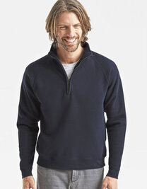 Premium Zip Neck Raglan Sweat
