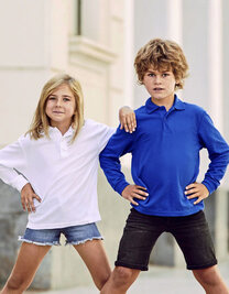 Kids´ Long Sleeve 65/35 Polo