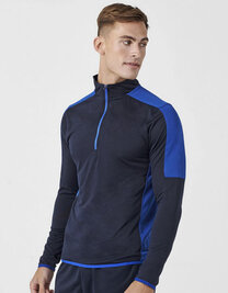 Adults 1/4 Zip Midlayer With Contrast Panelling