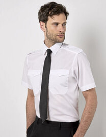 Men´s Tailored Fit Pilot Shirt Short Sleeve
