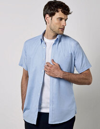 Men´s Slim Fit Workwear Oxford Shirt Short Sleeve