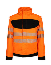 EOS Hi-Vis Workwear Softshell Jacket With Printing Area (Hover)