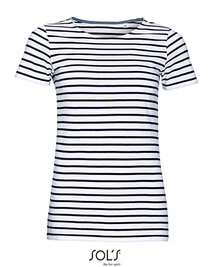 Women´s Round Neck Striped T-Shirt Miles (Hover)