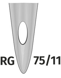 Nadeln 75er mit halbrunder Spitze für PR Maschinen (50 Stück)