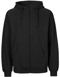 Unisex Tiger Cotton Hoodie With Zipper (Hover)