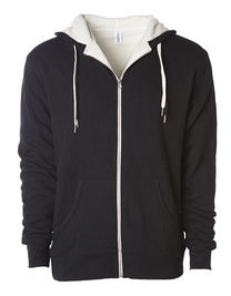 Unisex Sherpa Lined Zip Hooded Jacket (Hover)