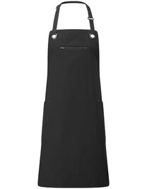 'Barley' Contrast Stitch Bib Apron (Hover)