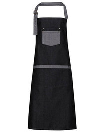 Domain Contrast Denim Bib Apron (Hover)