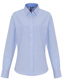 Women´s Cotton Rich Oxford Stripes Shirt (Hover)