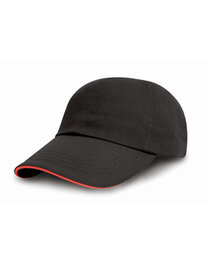Brushed Cotton Decorators Cap With Sandwich Peak (Hover)