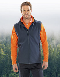 Men's Printable Softshell Bodywarmer with Recycled Fleece Inner