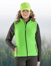 Women´s Printable Softshell Bodywarmer with Recycled Fleece Inner